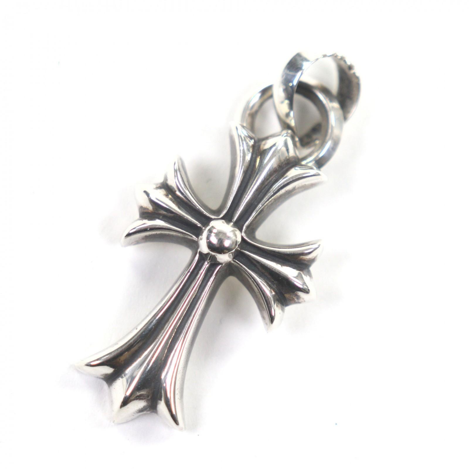 

Great CHROME HEARTS Pendant top Small CH Cross W Bail Silver 925 mens Used
