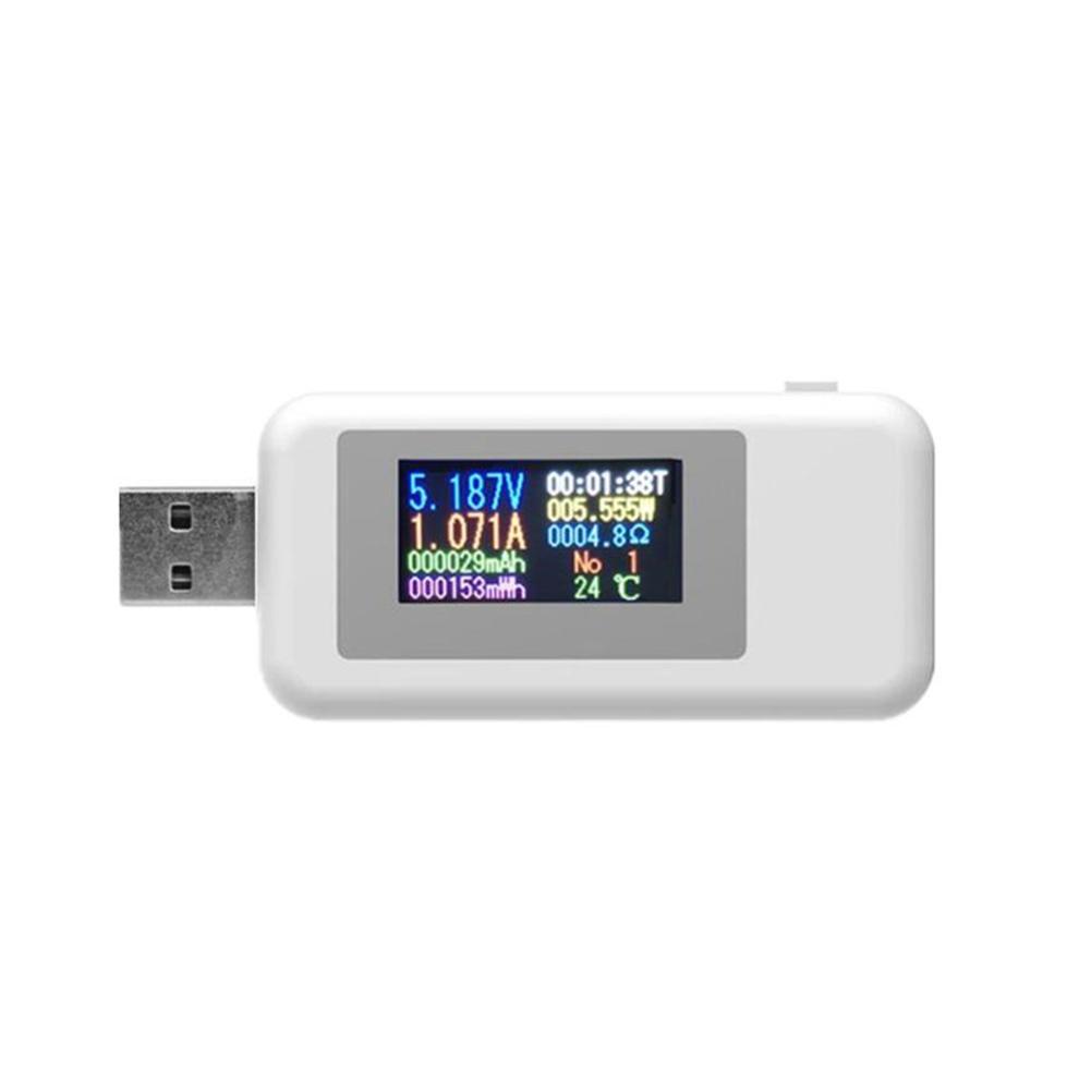 

10 In 1 Digital Display DC USB Tester Current 4-30V Voltage Meter Timing Ammeter Digital Monitor білий