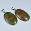 Natural 117.85 Carat Jasper CERTIFIED Pendant Oval Silver Pendant 925 Sterling AR-1719