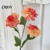 Artificial Dahlia Bouquets 3 Head Flowers, Realistic Silk Fabric Floral Arrangement, Props for Photography Adjustable Fake Flowers Home Decor Wedding