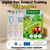 Kids Pen Control Practice Book Reusable Wipe Clean Fun Early Education Writing Training for Kindergarten Preschool Beginners