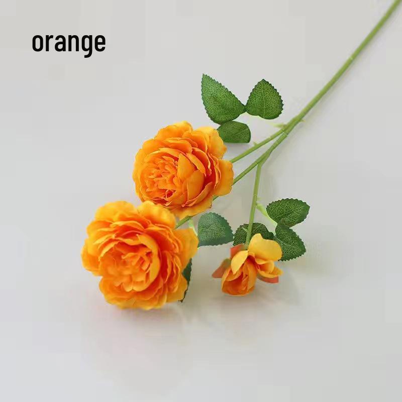 Silk Rose Flower Bouquet: Artificial Flowers for Dining, Bedroom, Living Room Decor and Creative Ornament Figurines.