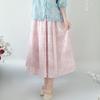 Chinese Tang Dynasty Style Hanfu Printed Tang Robe Top Waist Skirt Modified Daily Suit For Women