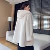 Abrigo Chaqueta Invierno con Capucha de Lujo para Mujer Abrigo Cálido Moda Exterior