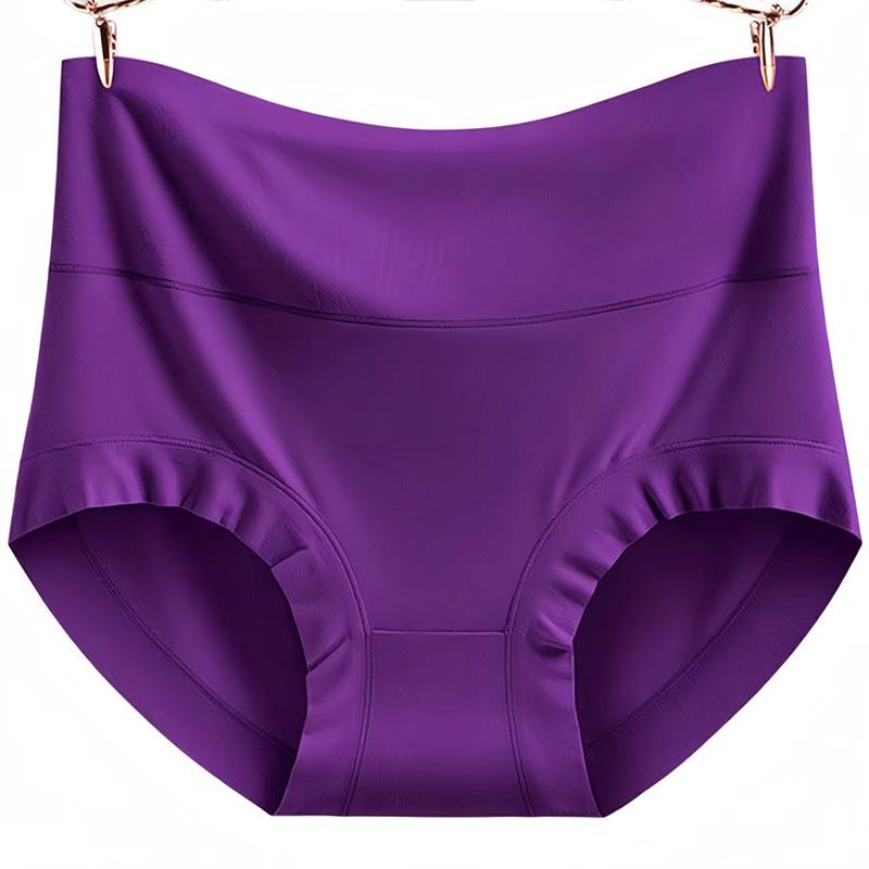 Modal Women's High Waist Tummy Control Plus Size Briefs with Antibacterial Crotch