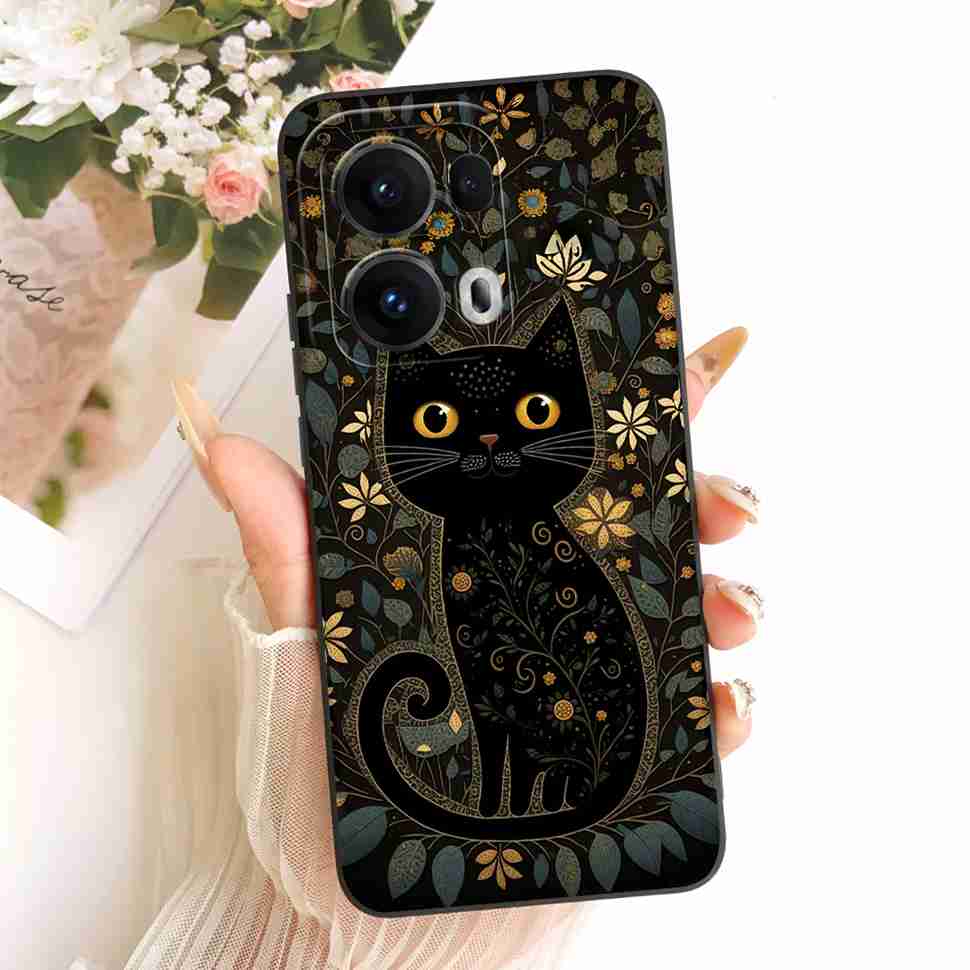 Petty Girl Hülle Für Oppo Reno13 Pro Hülle CPH2697 PKK110 Silikon Weiche Schutzhülle Für Oppo Reno13 Reno 13 Pro 5G Hüllen Tasche
