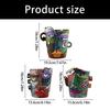 Vibrant Abstract Face Pot Handcrafted Art Piece Drainage Hole Included Anti Fade Suitable For Indoor And Outdoor Spaces