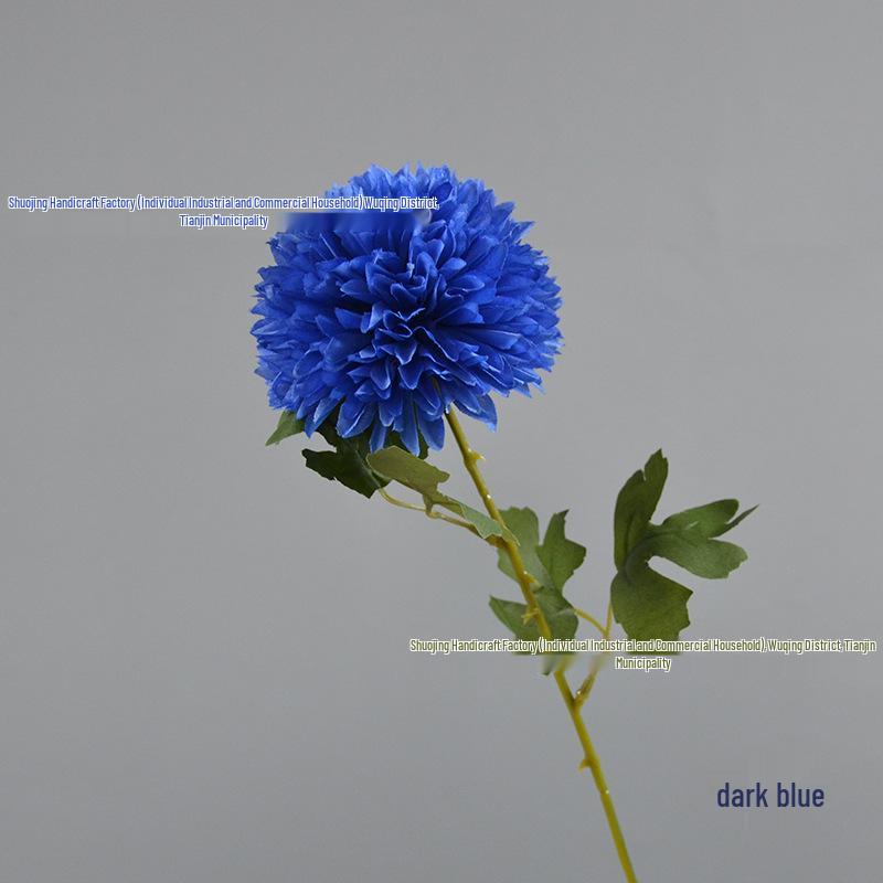 Green Onion Ball Single Stem Chrysanthemum Gift Box Bouquet and Floor Stand Accessories