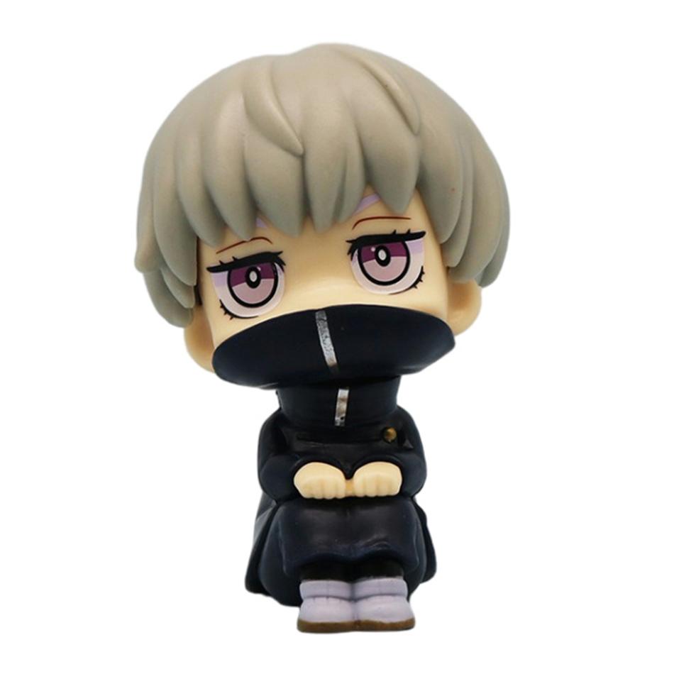 Anime Mignon Fushiguro Toji Jujutsu Kaisen Figurine Gojo Satoru Figurine d'Action Poupée Version Q Statue Geto Suguru 10cm Modèle PVC Jouets
