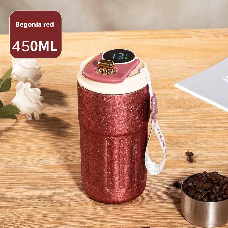 Wenxian titanium coated coffee cup handle portable water cup for men and women high appearance level titanium portable car cup