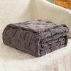 Plush Checkered Taffeta Jacquard Sofa Cover Blanket