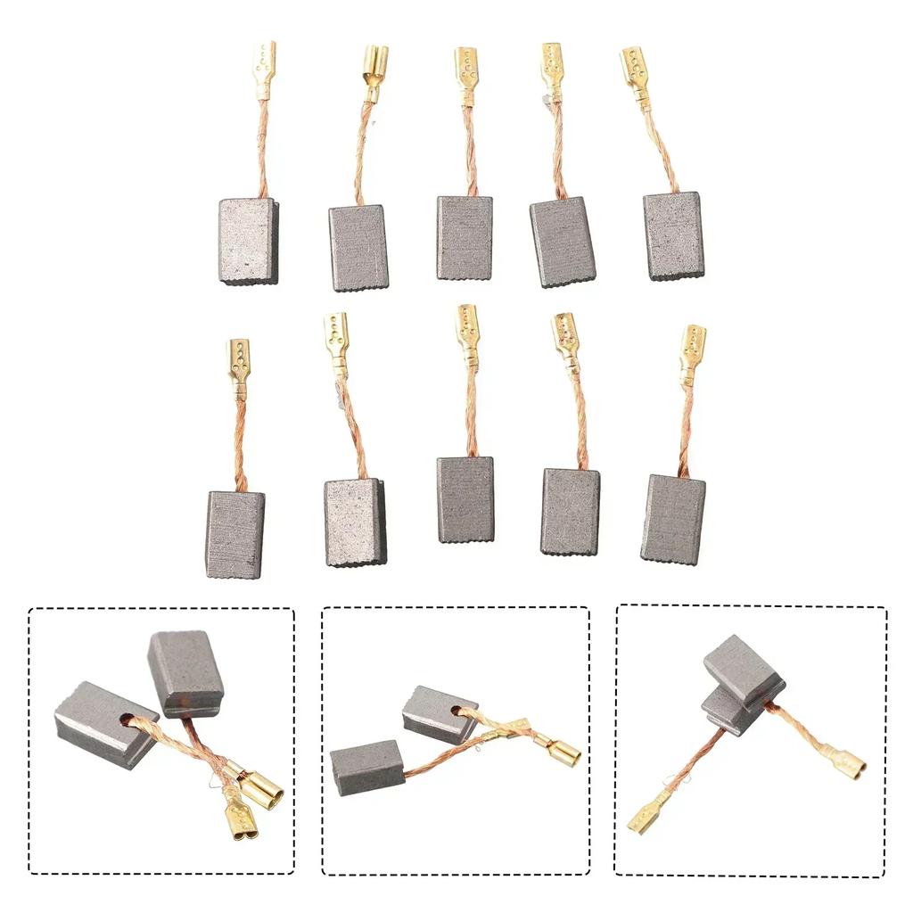 Motor Carbon Brush Carbon Brushes 14mm X 9 X 6mm 30mm Carbon Motors Replacement Part Practical Electric Motors