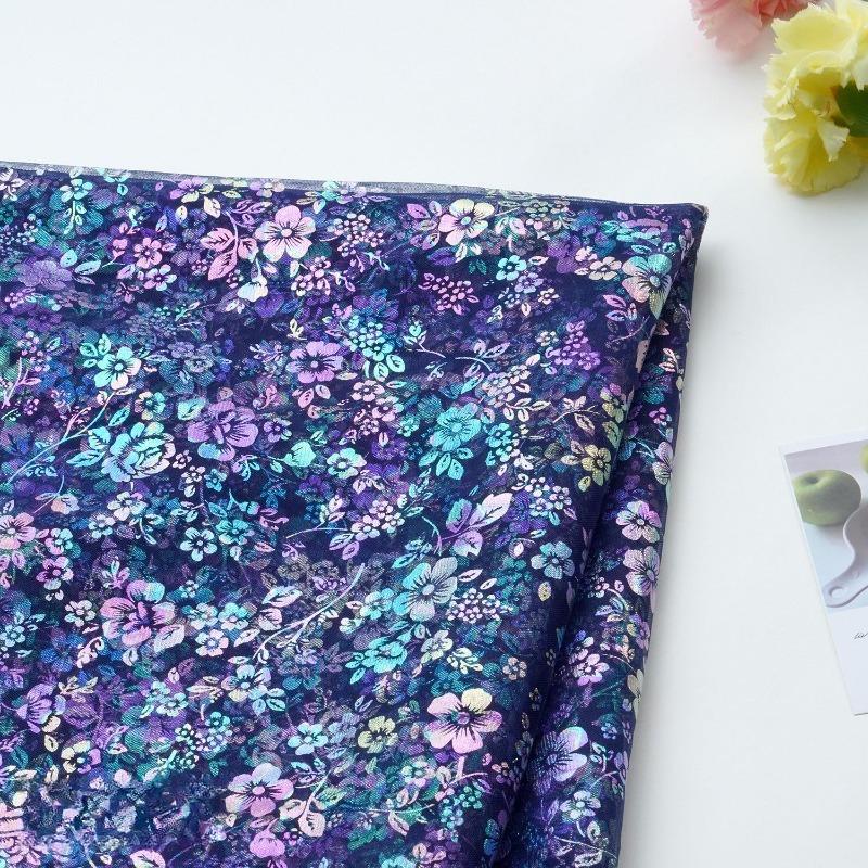 1/3/5 jardów iridescentna gradientowa drukowana tkanina siatkowa na ręcznie robione DIY szycie odzieży spodni spódnic akcesoria dekoracyjne wykończenia kokardek