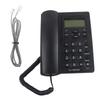 LCD Display Semi Hands Free Corded Phone with Speakerphone 3‑group Alarms Desktop Corded Telephone