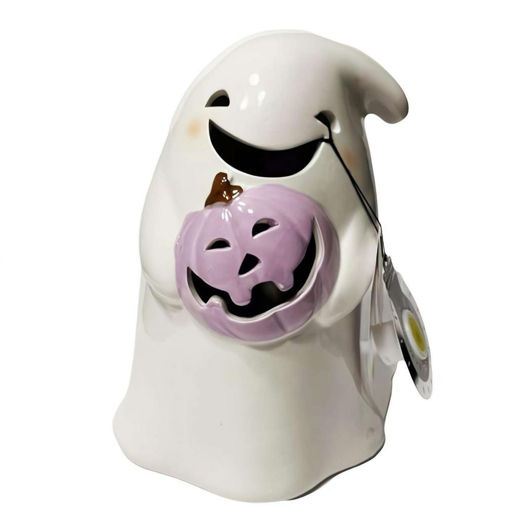 Charming Resin Pumpkin Bat Ghost Decoration For Festive Halloween Table Centerpiece