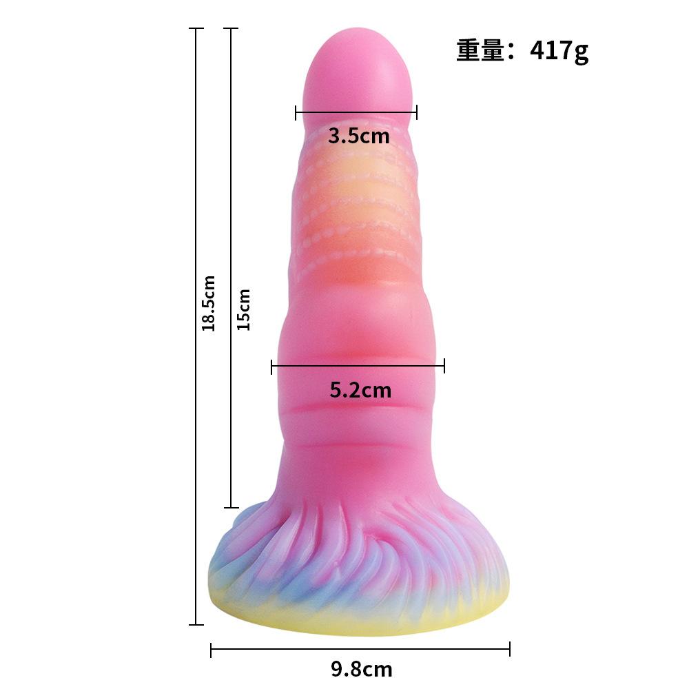 Realistic Night Glowing Anal Plug Luminous Monster Dragon Dildo for Women Men Butt Plug Sexy Dog Shape Sex Toy for Couples