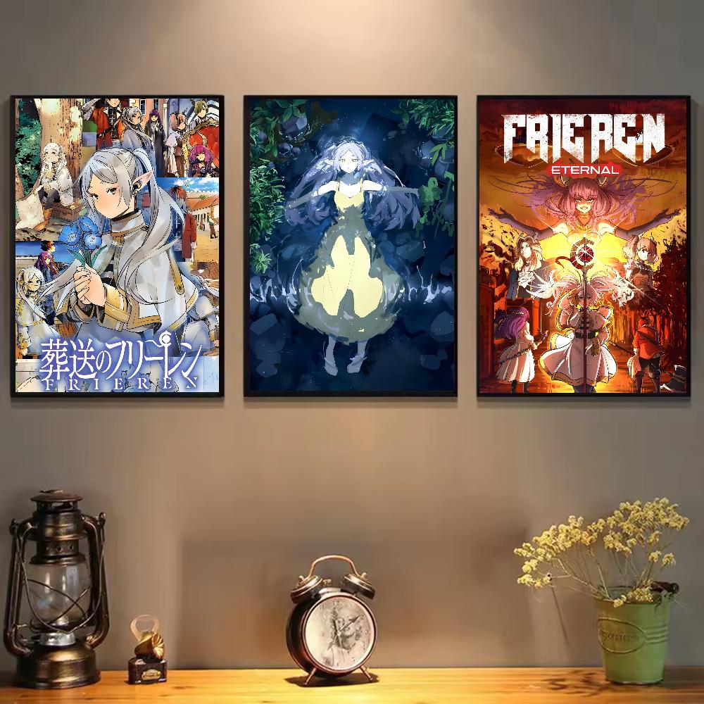 Poster Anime Frieren, artă HD, lipicios, perete impermeabil, casă, living, dormitor, bar, decor estetic