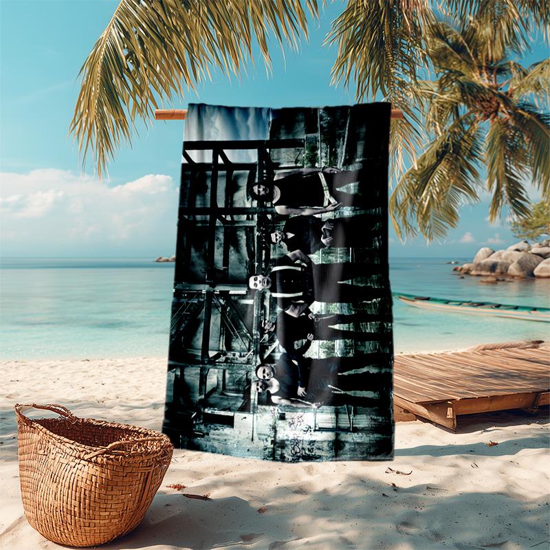 Till Lindemann, Lead Singer of the German Heavy Metal Rock Band Rammstein, Outdoor Camping Vacation Swimming Beach Scarf Decorative Blanket F2