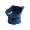Bear Shaped Pet Bowl Wide Mouth Elevated Cat Easy To Clean Tilted Food Dish for Kittens,