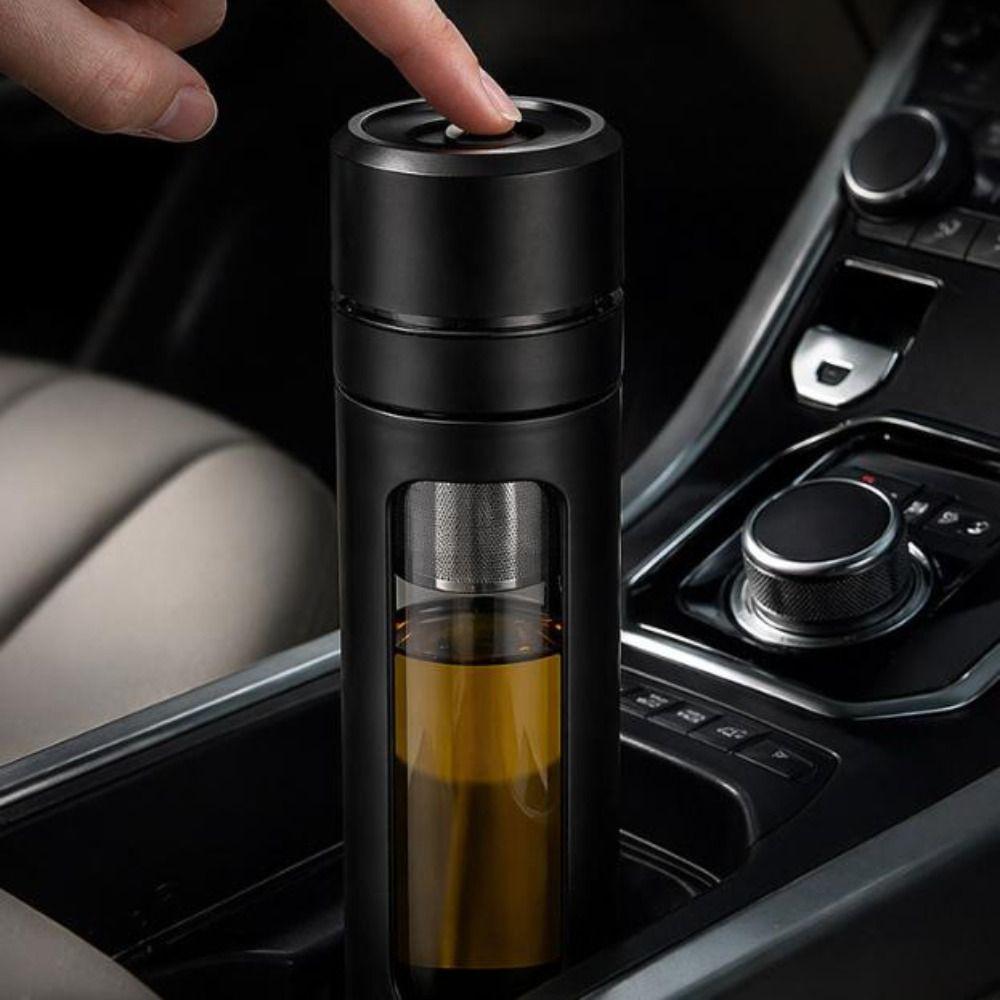 Leak-proof Tea Separation Cup One Click Opening Infuser Tumbler Food-Grade Tea Water Cup  Travel