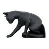 Cat Bookend Stand Matte Black Cat Paw Design Bookend Stable Non-Slip