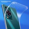 Huawei Enjoy 70/70S/70M Universal, Shockproof Phone Case with Four Corners, Full Protection Airbag Transparent Soft TPU - Transparent White