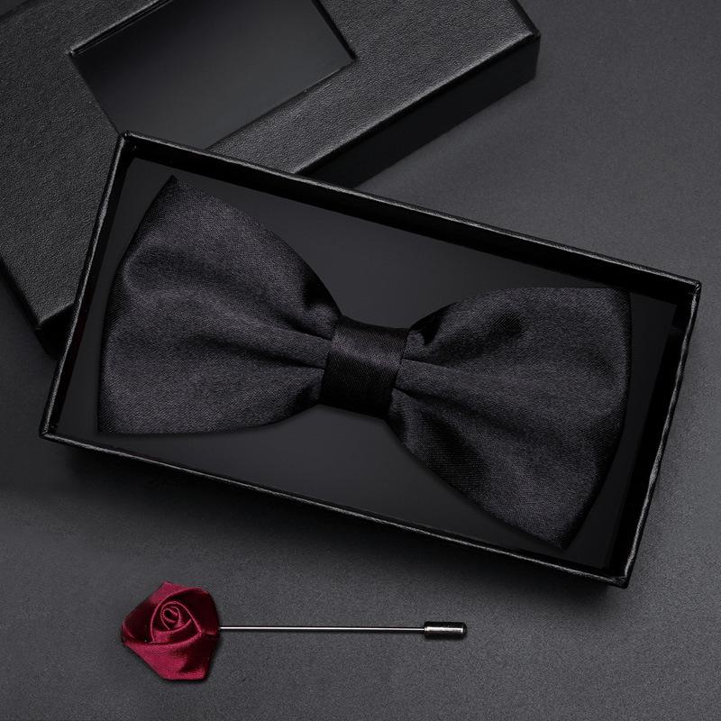 Geschenkbox Herren Fliege Männlich Trauzeuge Bräutigam Bordeauxrote Fliege Formelle Hochzeit Britische Koreanische Version Fliege