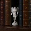 3D Printed Retro Angel Figurine, Michelangelo Style Classical Sculpture Statue, Faux Stone Texture Home Decor, Exquisite Winged Cherub Desktop