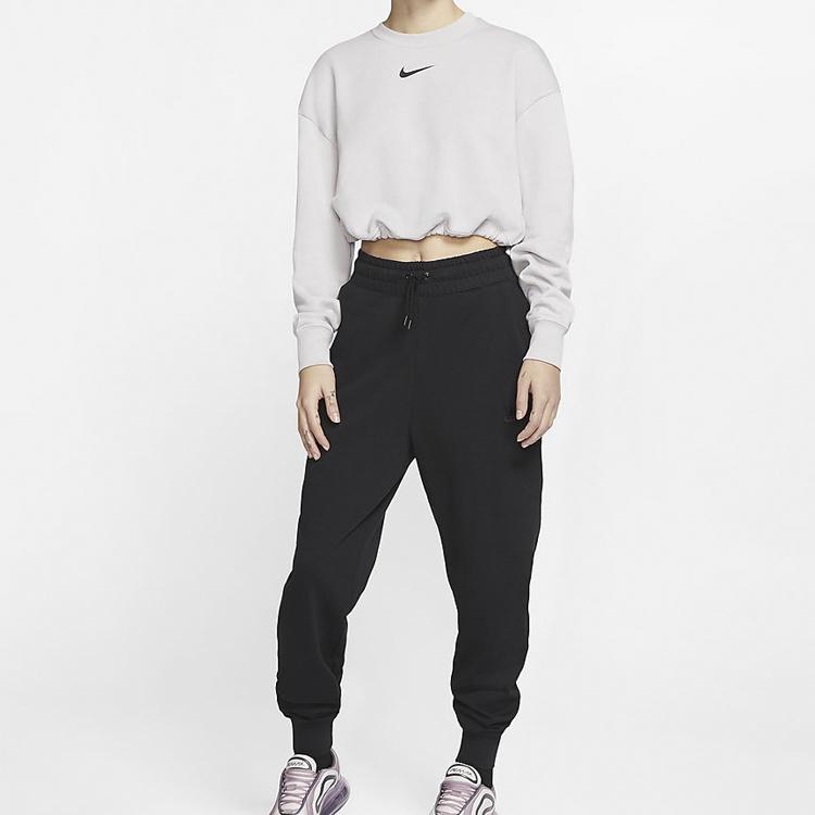 Nike Sportswear Drawstring Breathable Sports Pants Spring Women pants Black CQ9900-010