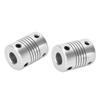 2Pcs Shaft Coupling Flexible Encoder Aluminum Alloy Coupler Stepper Motor DIY 3D Printer 5x8mm