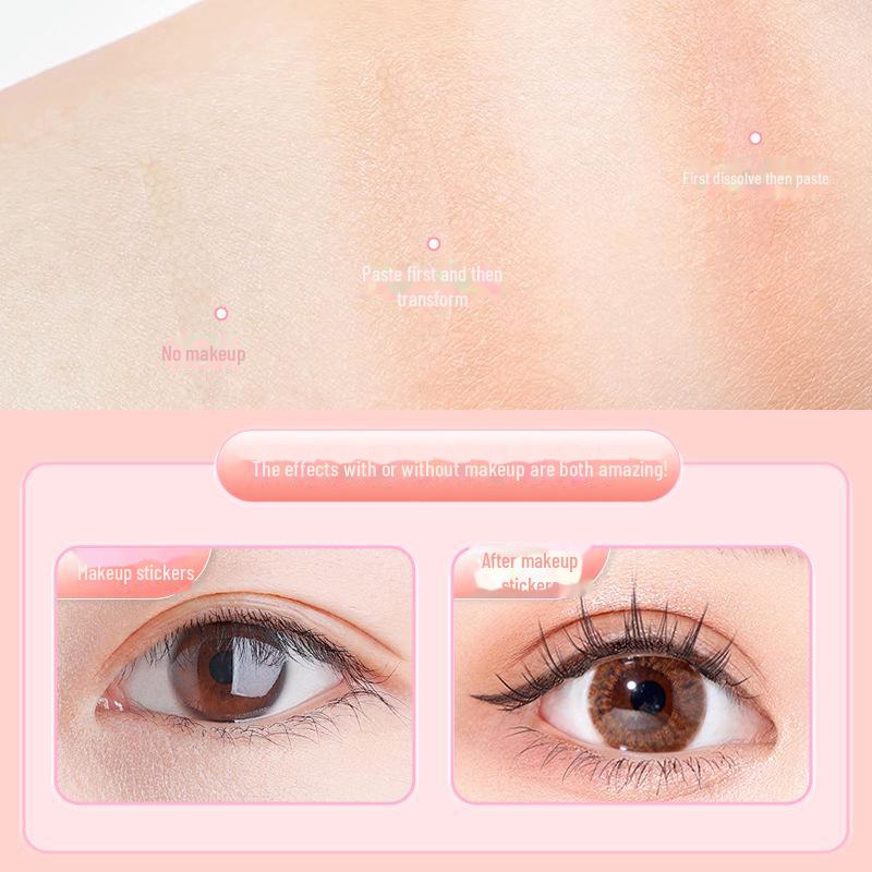 Internet Sensation Double Eyelid Stickers - Invisible, Natural, Traceless for Swollen or Single Eyelids, Suitable for Makeup and Student Use