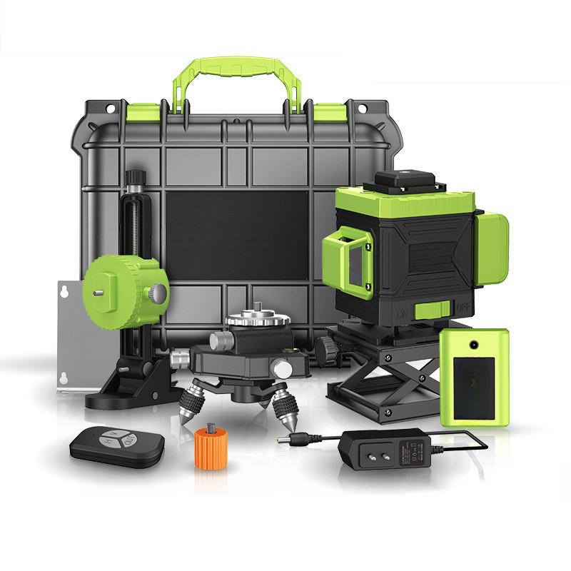 Nível a Laser Novo de 8/12/16 Linhas Portátil Autonivelante Projetor de Luz Verde Linhas Cruzadas Horizontais e Verticais 360° Ferramentas de Medição