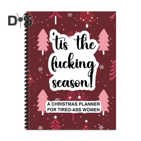 

Рождественский планировщик, блокнот для легкого письма, блокнот для праздничных дел, рождественский органайзер, праздничный трекер задач красный