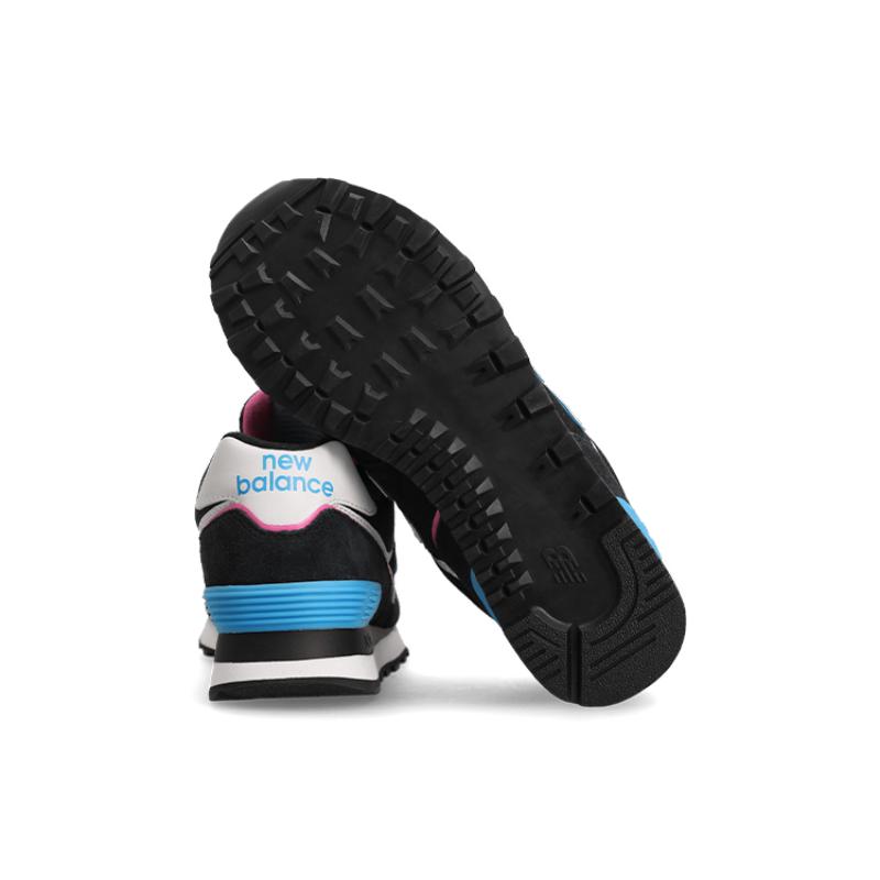 New Balance 574 Schwarz Lebhaftes Himmelrosa Damen-Sneakers WL574CK2