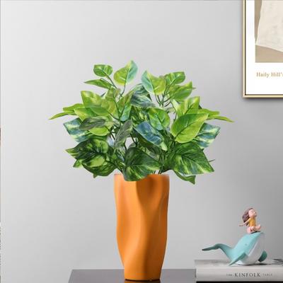 Artificial Plant Vibrant Realistic Fake Leaf Exquisite Workmanship Simulation Green Plant for Home Decoration