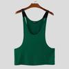 INCERUN Canottiera Cami da Uomo con Scollo a U Patchwork Senza Maniche Larga