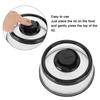 Vacuum Food    Cov  with FreshnessKeeping Film Food    Lid for Home Kitchen(Black )