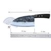7.7 Inch Chopper Knife 8Cr18Mov Steel Blade Ebony / Wenge Handle Slicing Cleaver Handmade Kitchen Knife Meat And Poultry Tools