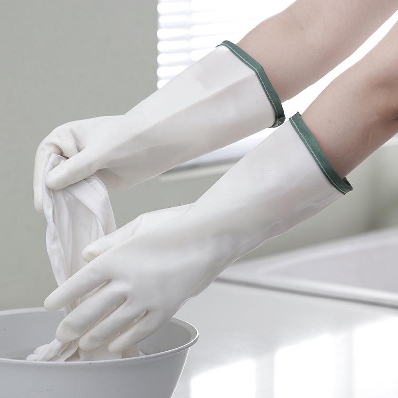 Kadın Dayanıklı Su Geçirmez Nitril Kauçuk Mutfak Temizlik Eldivenleri