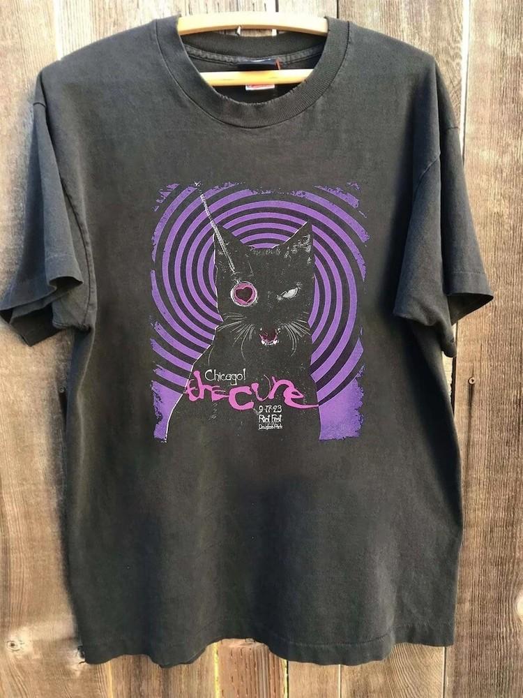 The Cure Band 90s Vintage shirt The Cure LoveCat Album Merch Unisex T-Shirt XXL