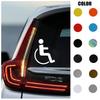 Adesivo per Auto in PVC Disabile a Bordo Segnale Sedia a Rotelle Etichette Adesivo di Avvertimento Parabrezza Finestrino Decalcomanie in Vinile per Disabili Accessori