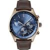 Grand Prix Blue Dial Brown Leather Men's Quartz Watch 1513604