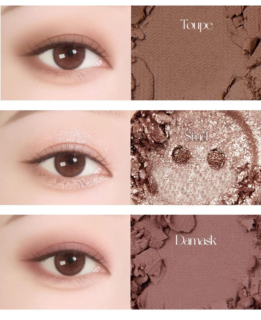HOLIKAHOLIKA My Fave Mood Eyeshadow Palette Button 11 Shades of Blends Seamlessly Into Your Perfect for Everyday Use or #06 Up. Eyeshadow. Eyelids.