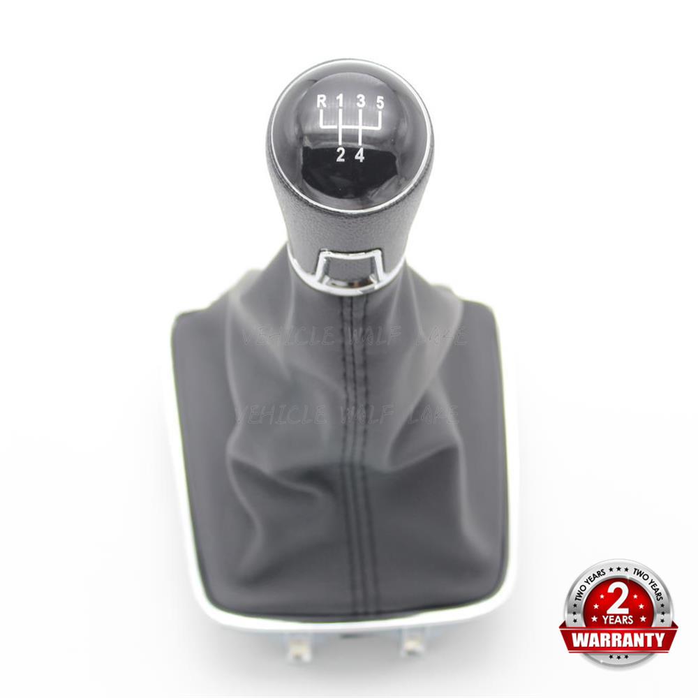For VW Tiguan 5N 2007 2008 2009 2010 2011 Car 5/6 Speed Car Gear Stick Level Shift Knob With PU Leather Boot