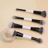 1/4Pcs Multi-Functional Foundation Makeup Brush Double-Ended Contour Brush For Beauty Blending Liquid Powder Concealer Cream