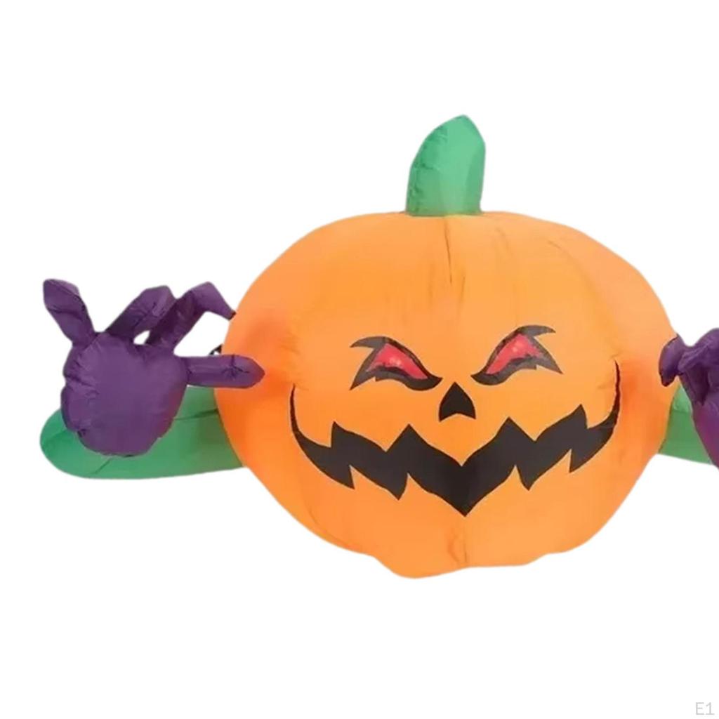 Halloween Inflatable Pumpkin Decoration with Light for Garden Patio Backyard