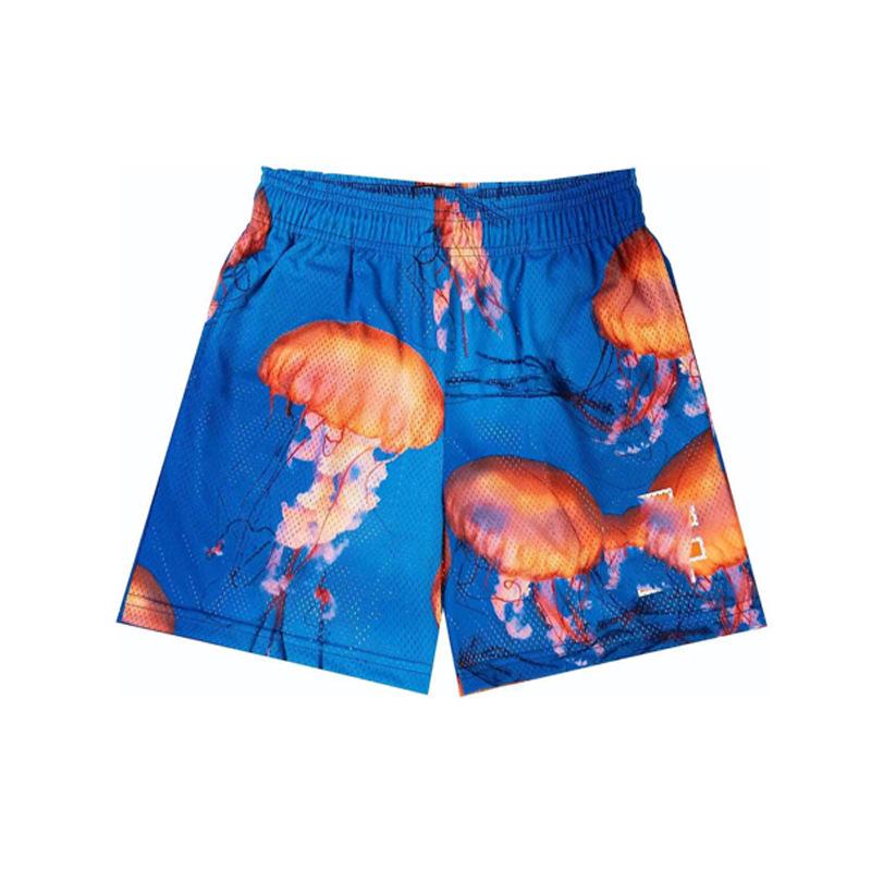 

Мужские шорты-сетка в европейском и американском тренде для фитнеса - Повседневные для тренировки мышц и бега L