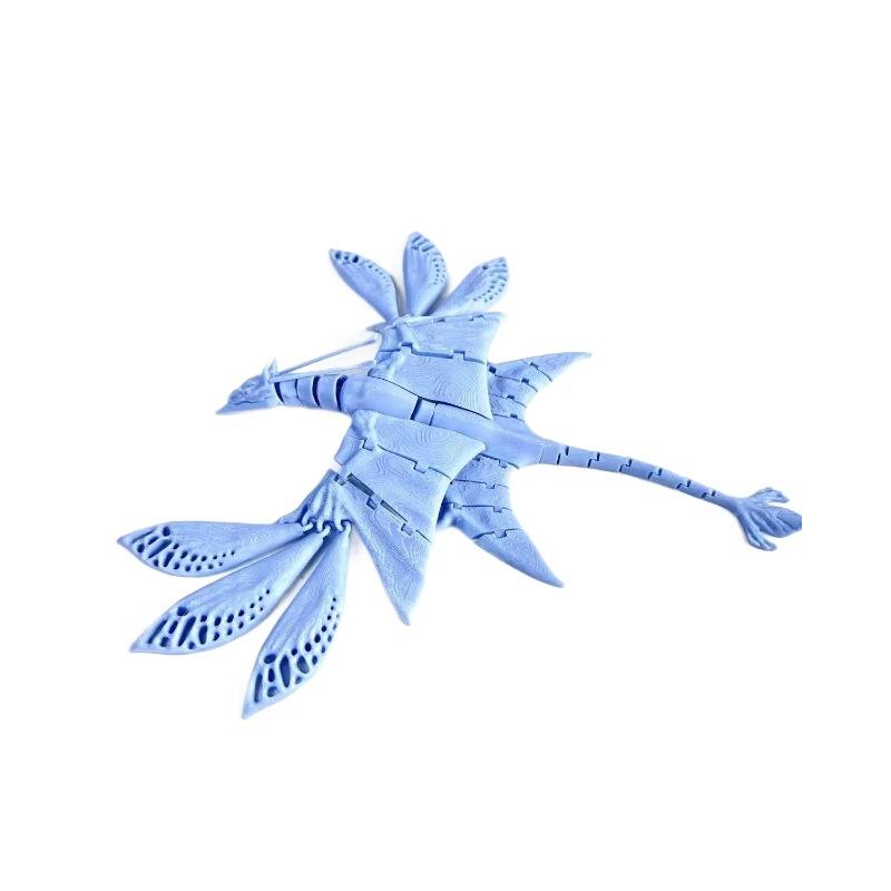 

3D Printed Anime Bird Toy Model Joint Movable Simulation Flying Dragon Model Home Office Decor Ornament Creative Collection Gift