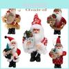 Festive Santa Claus Doll Pendant For Christmas Home Decor And New Year Gift