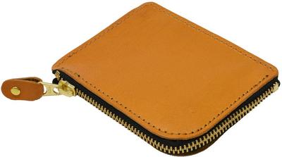 Tochigi Leather Coin Case Tanned Leather Made In Japan 7color Free Camel (Tochigi Leather)